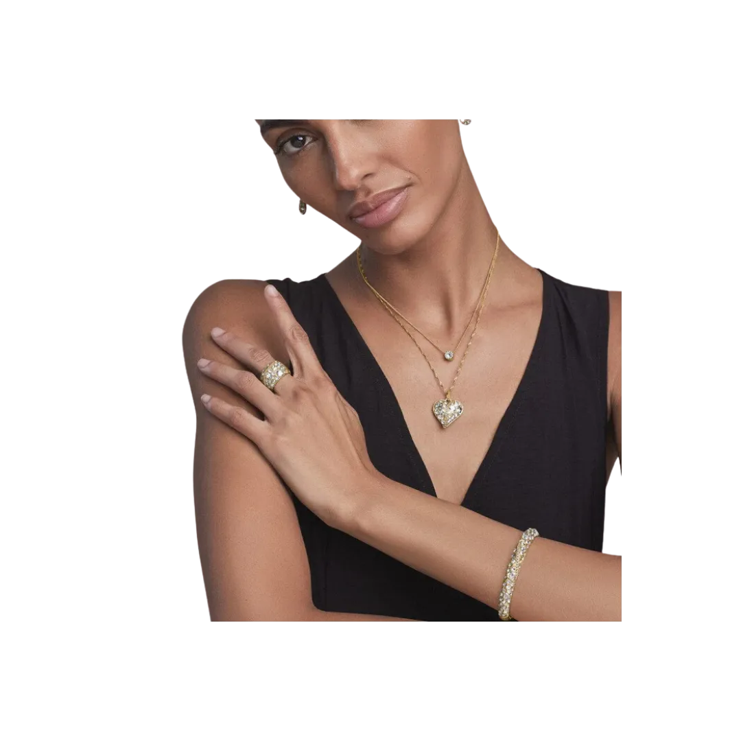 Brighton Women's Trust Your Journey Golden Double Hinged Gold Bangle
