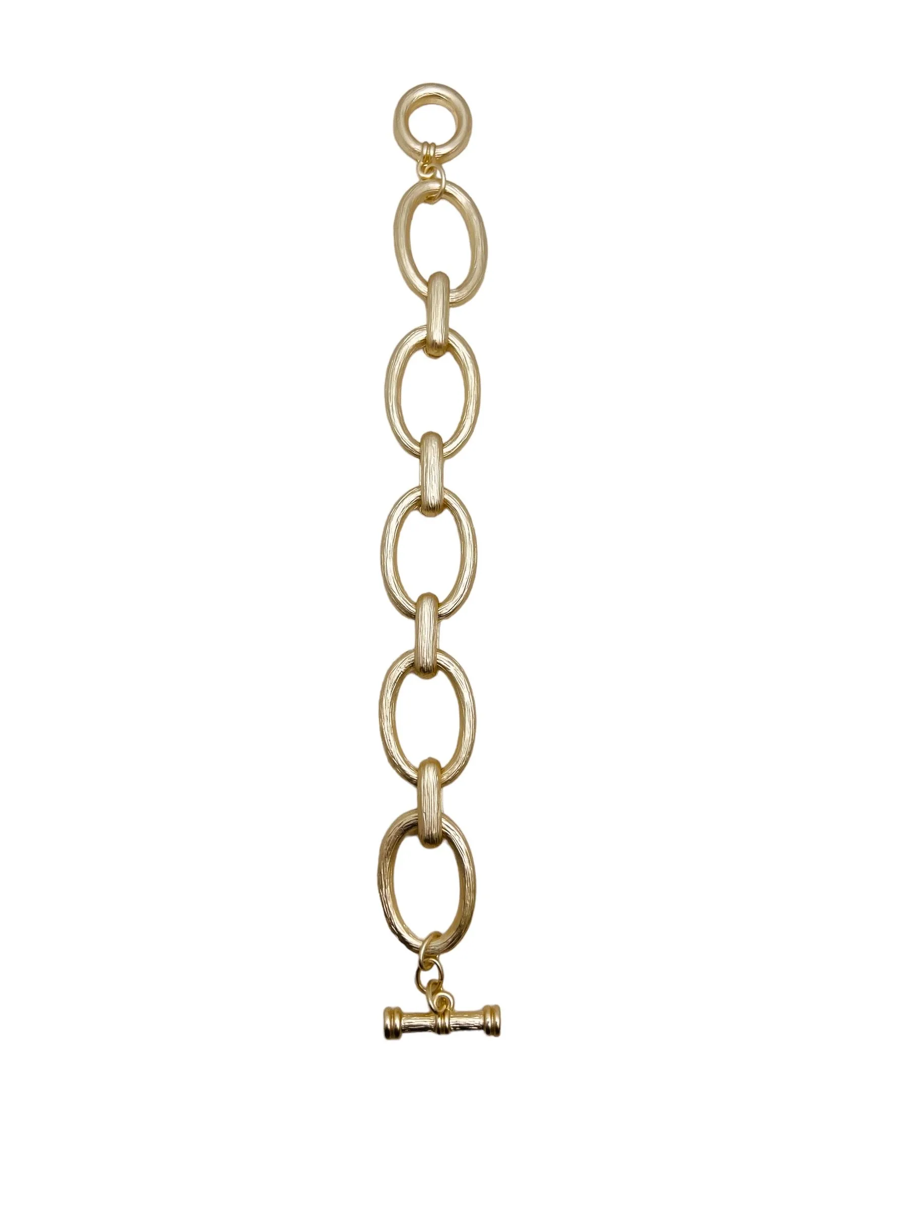 Brushed Matte Link Bracelet