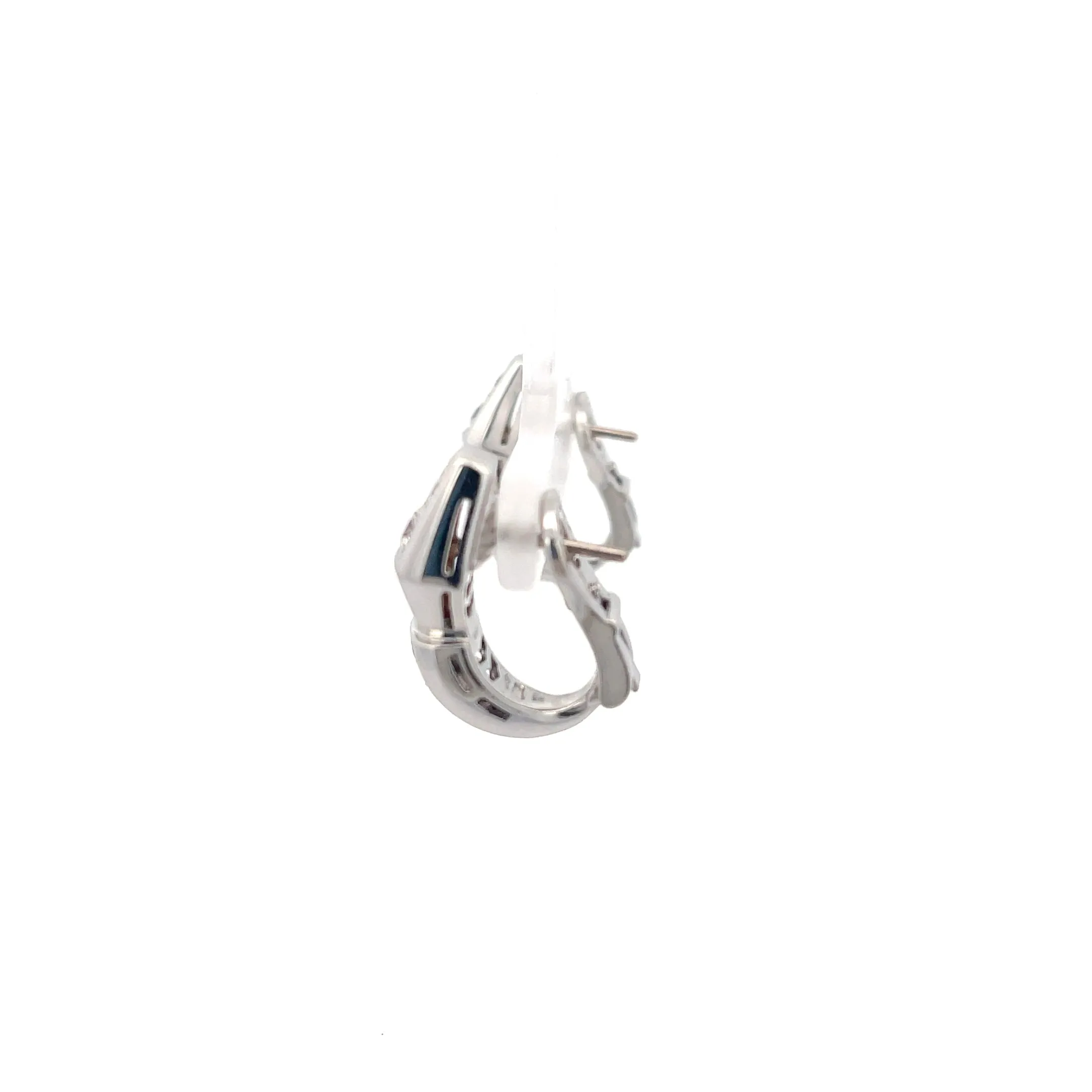 Bulgari Serpenti Viper Diamond Earrings 18K White Gold
