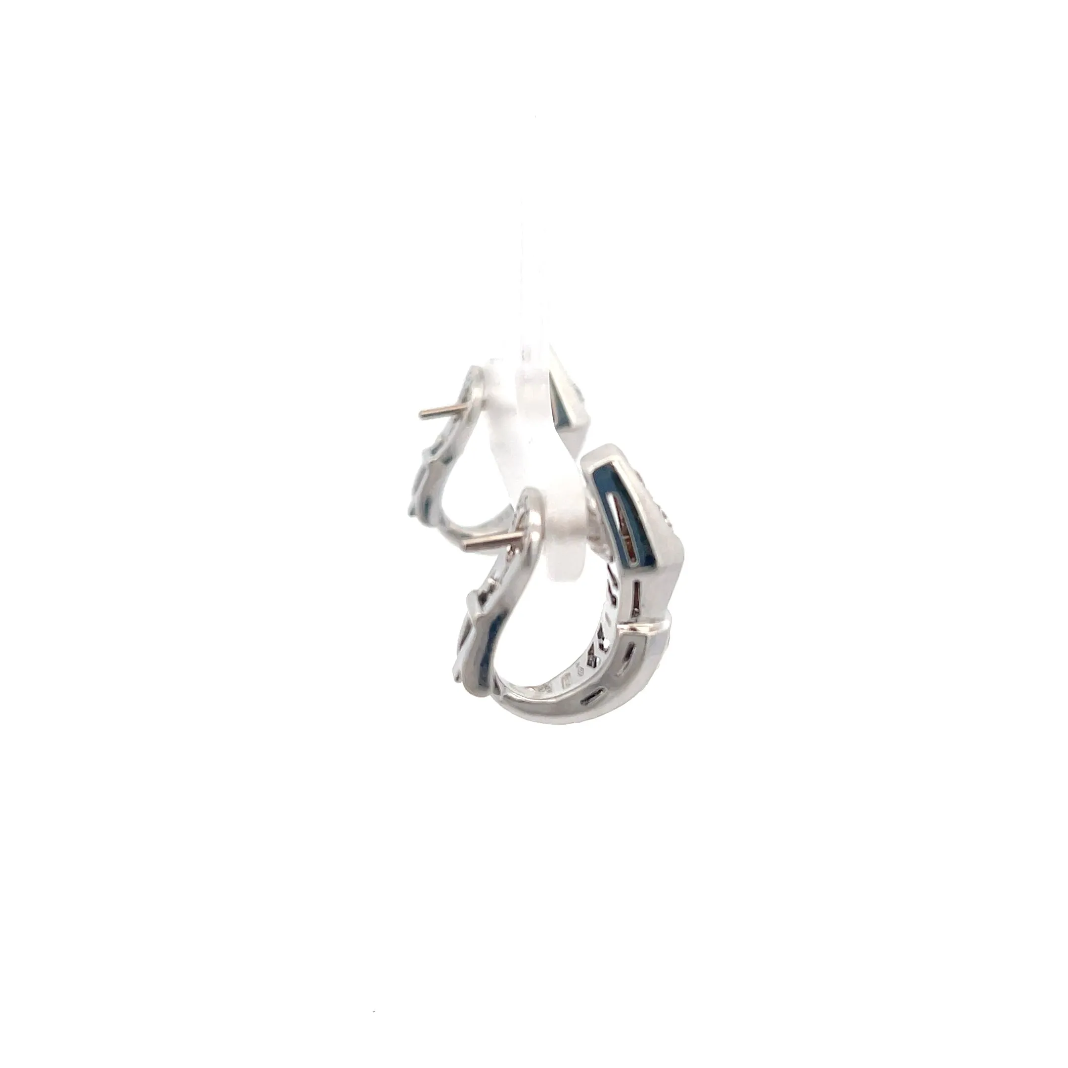 Bulgari Serpenti Viper Diamond Earrings 18K White Gold