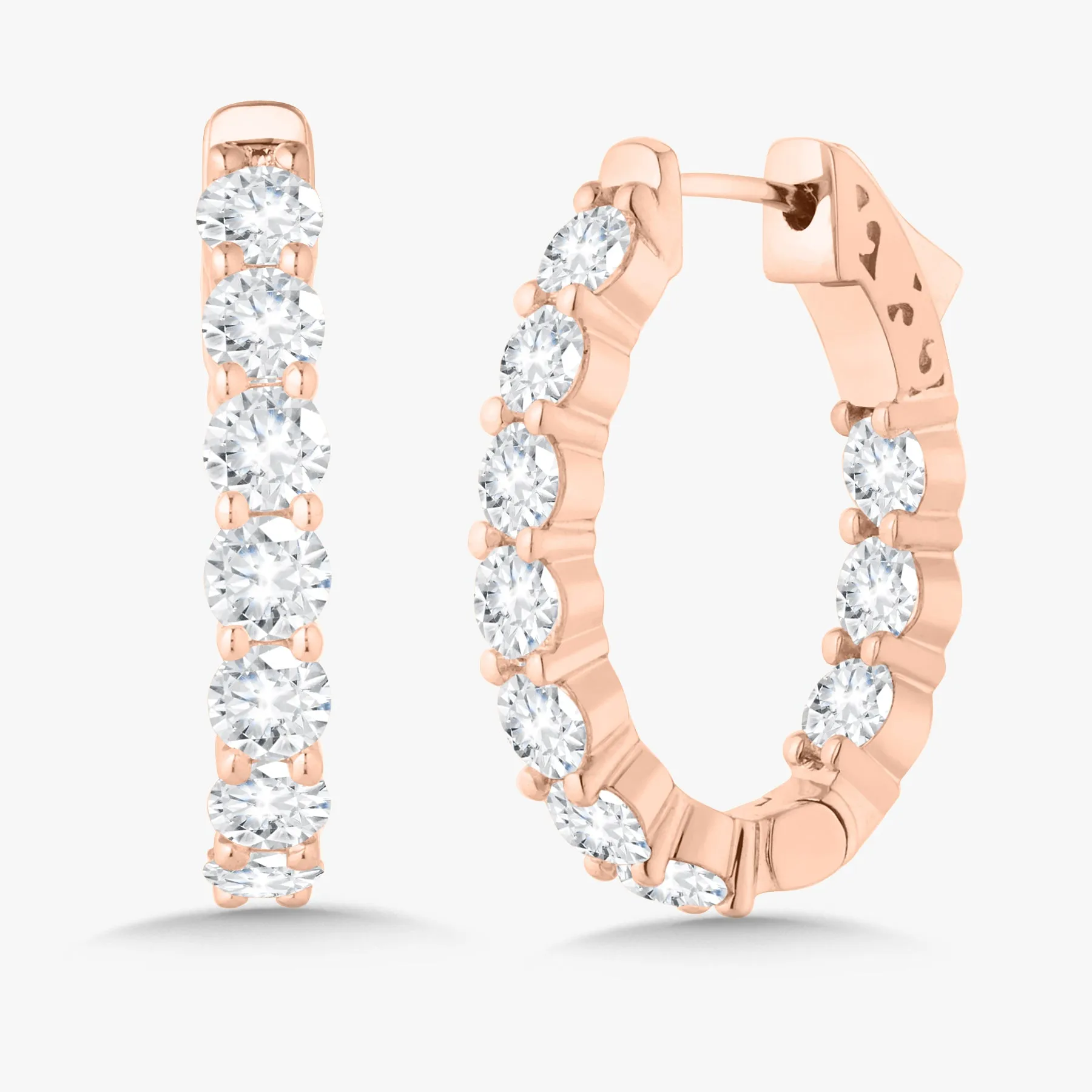 Calliope Diamond Hoop Earrings 6.10 ctw