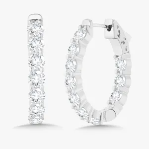 Calliope Diamond Hoop Earrings 6.10 ctw