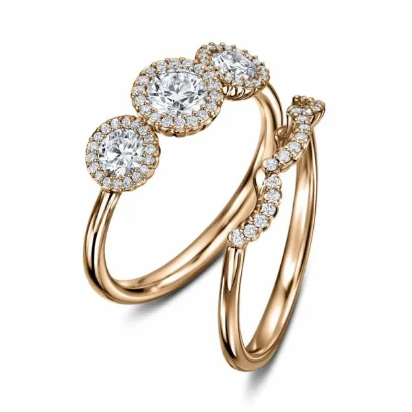 Cannelé Trois Wedding Ring