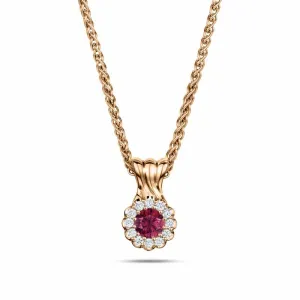 Cannelé Twist ruby necklace