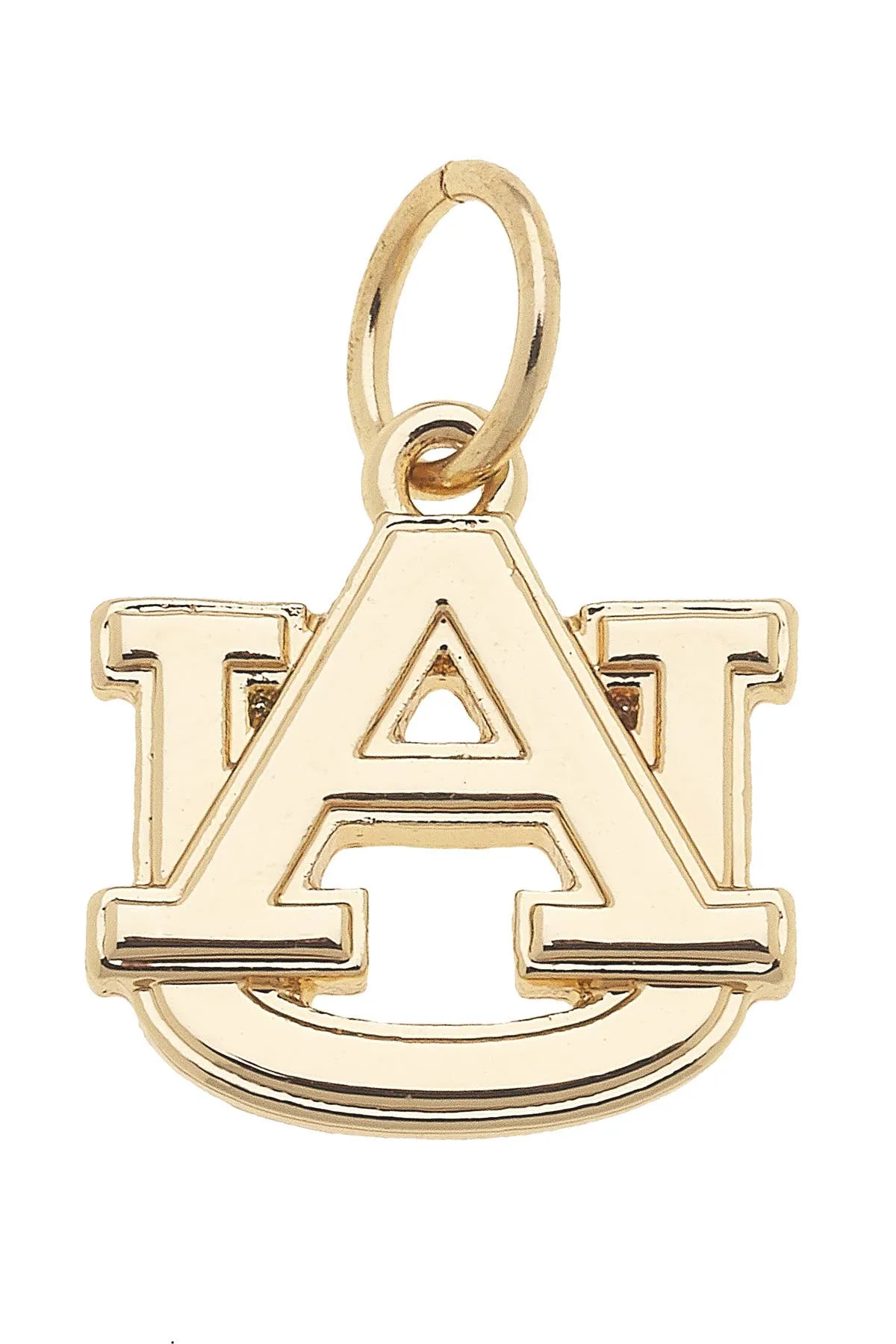CANVAS STYLE CHARM BAR - Auburn Tigers Shiny Gold Logo Charm