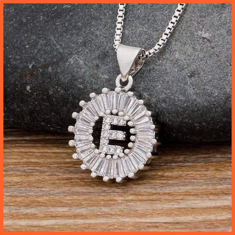 Charming Gold/Silver Plated Letter Pendants & Necklace
