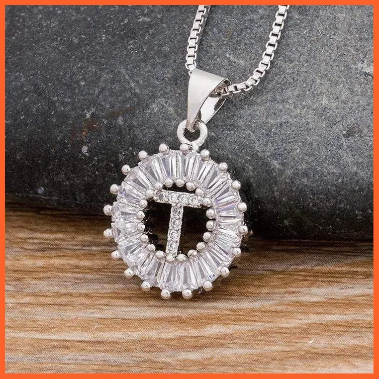 Charming Gold/Silver Plated Letter Pendants & Necklace