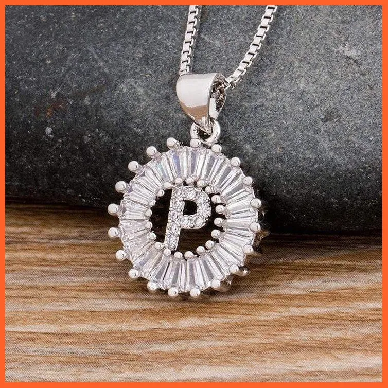 Charming Gold/Silver Plated Letter Pendants & Necklace