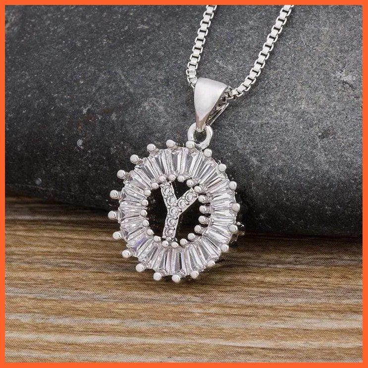 Charming Gold/Silver Plated Letter Pendants & Necklace