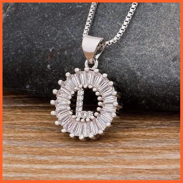 Charming Gold/Silver Plated Letter Pendants & Necklace
