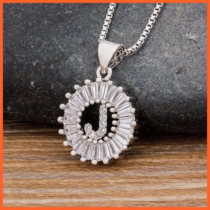 Charming Gold/Silver Plated Letter Pendants & Necklace
