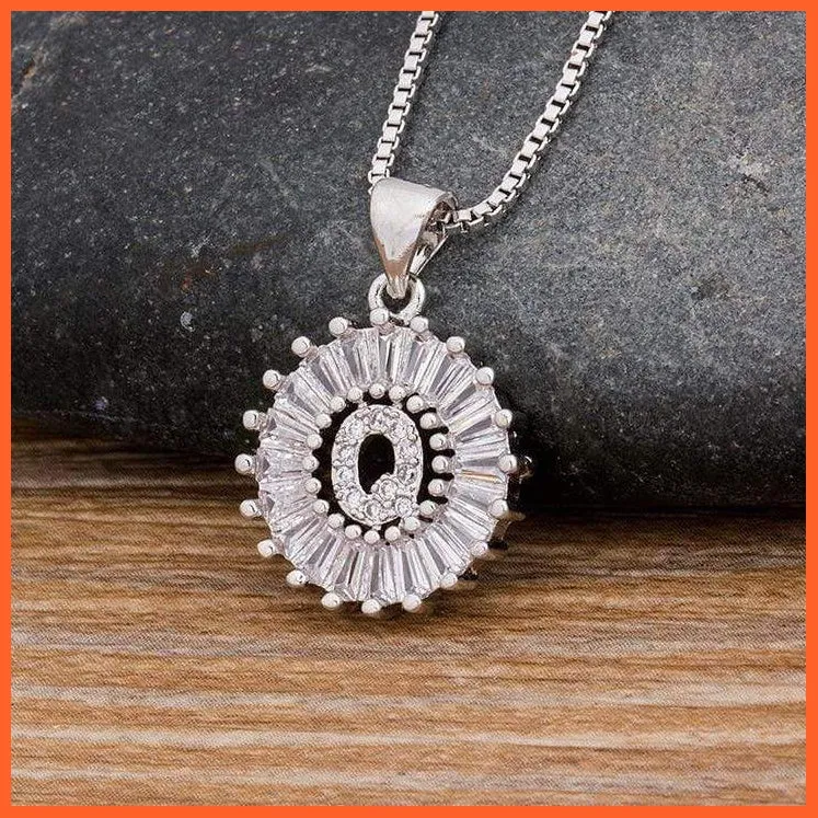Charming Gold/Silver Plated Letter Pendants & Necklace