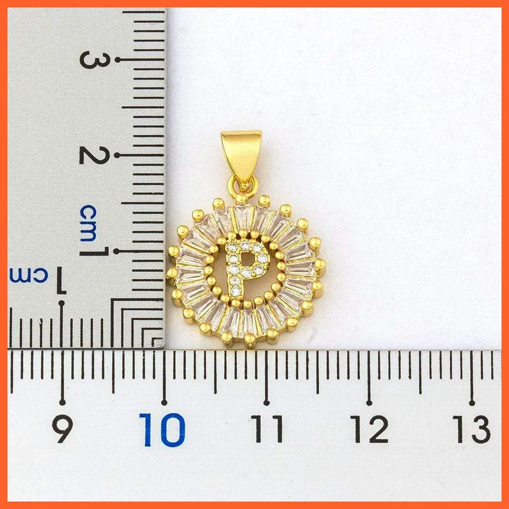 Charming Gold/Silver Plated Letter Pendants & Necklace