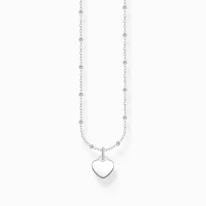 Charming Sterling Silver Heart Necklace KE2287-001-21