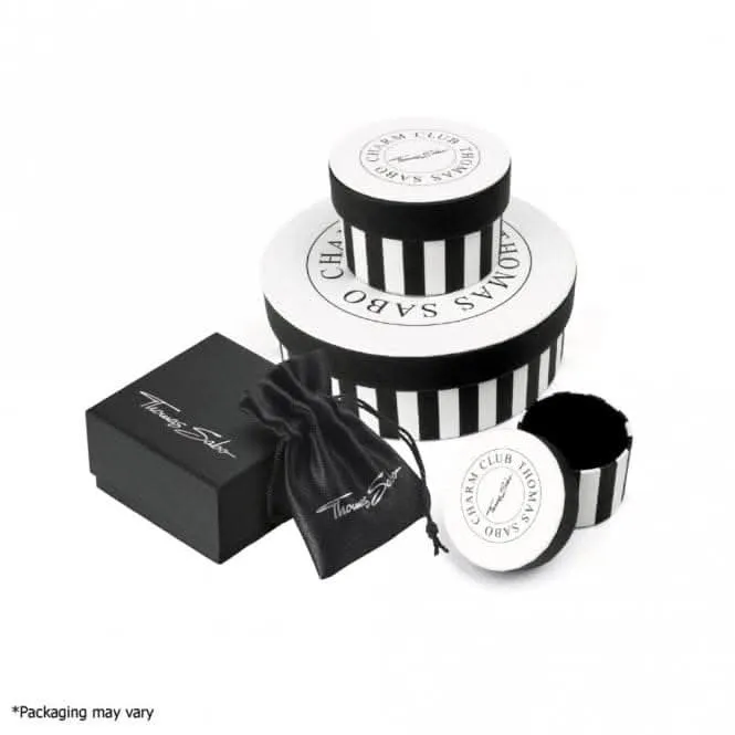 Charmista Black Sterling Silver Enamel Necklace KE2189-148-11