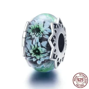 Chrysanthemum Flower European Glass Beads