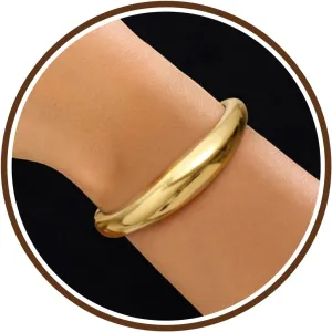Chunky Gold Bracelet Gold Cuff Bangle Bracelets for Women Non Tarnish Teen Girl Gifts Trendy Stuff Wide Hinged Irregular Twisted Bangle Christmas Stocking Stuffers Minimalist Birthday Anniversary Jewelry
