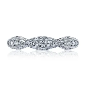 Classic Crescent Band with Diamonds