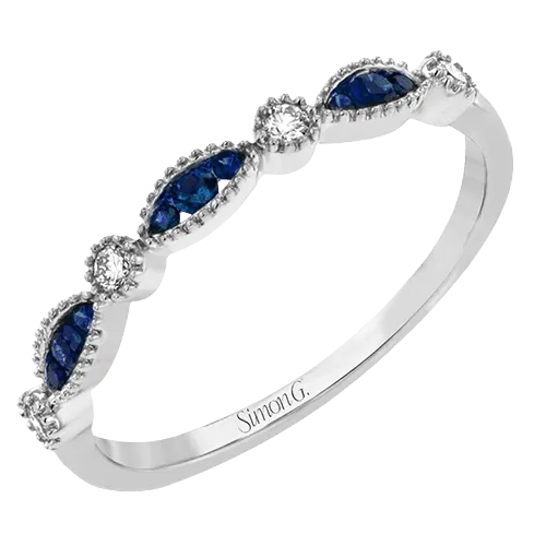 Color Gemstone Fashion Ring in 18k Gold with Diamonds QR1030 WHITE 18K X WHITE