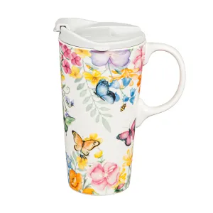 Cottage Meadows Ceramic Travel Cup 3CTC109638