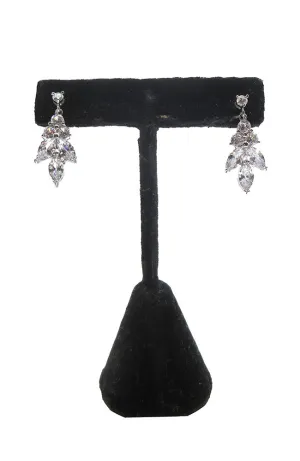 CZ Slv Earrings