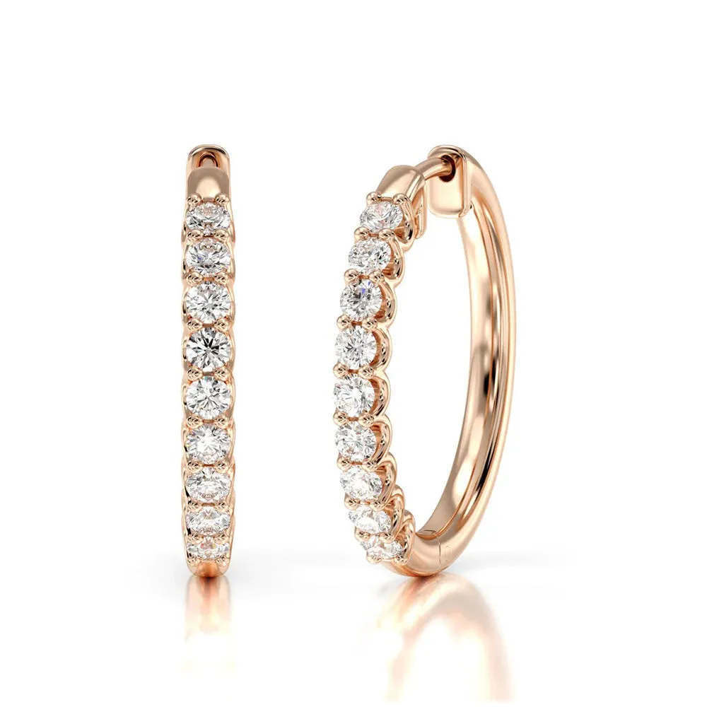 Diamond Hoop Earrings