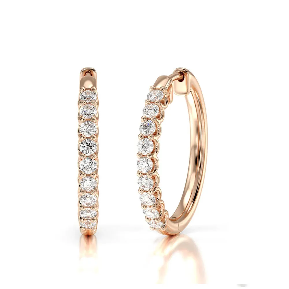 Diamond Hoop Earrings