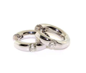 Diamond Hoop Earrings