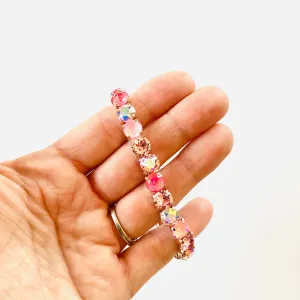 Diamonds Stretch Bracelet in Ultra Pink Hues
