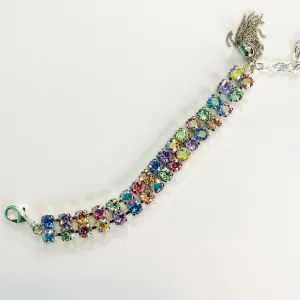 Double Diamonds Bracelet in Pastel Hues