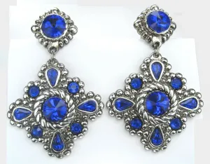Earrings Pl. Ac/C Blue