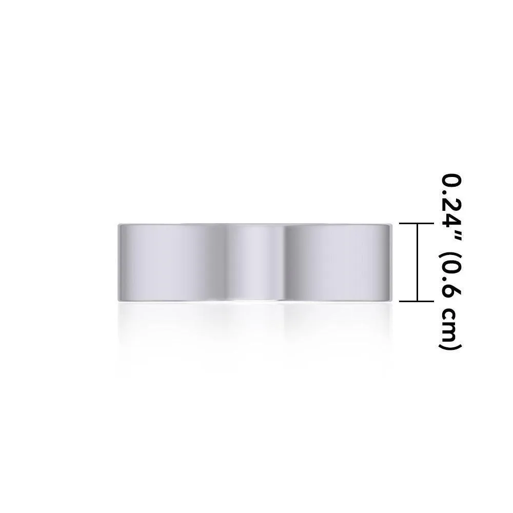 Elegance Silver Band Ring TRI1169
