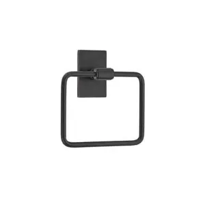 Emtek 290112 Transitional Brass Towel Ring , Modern Rect Rosette