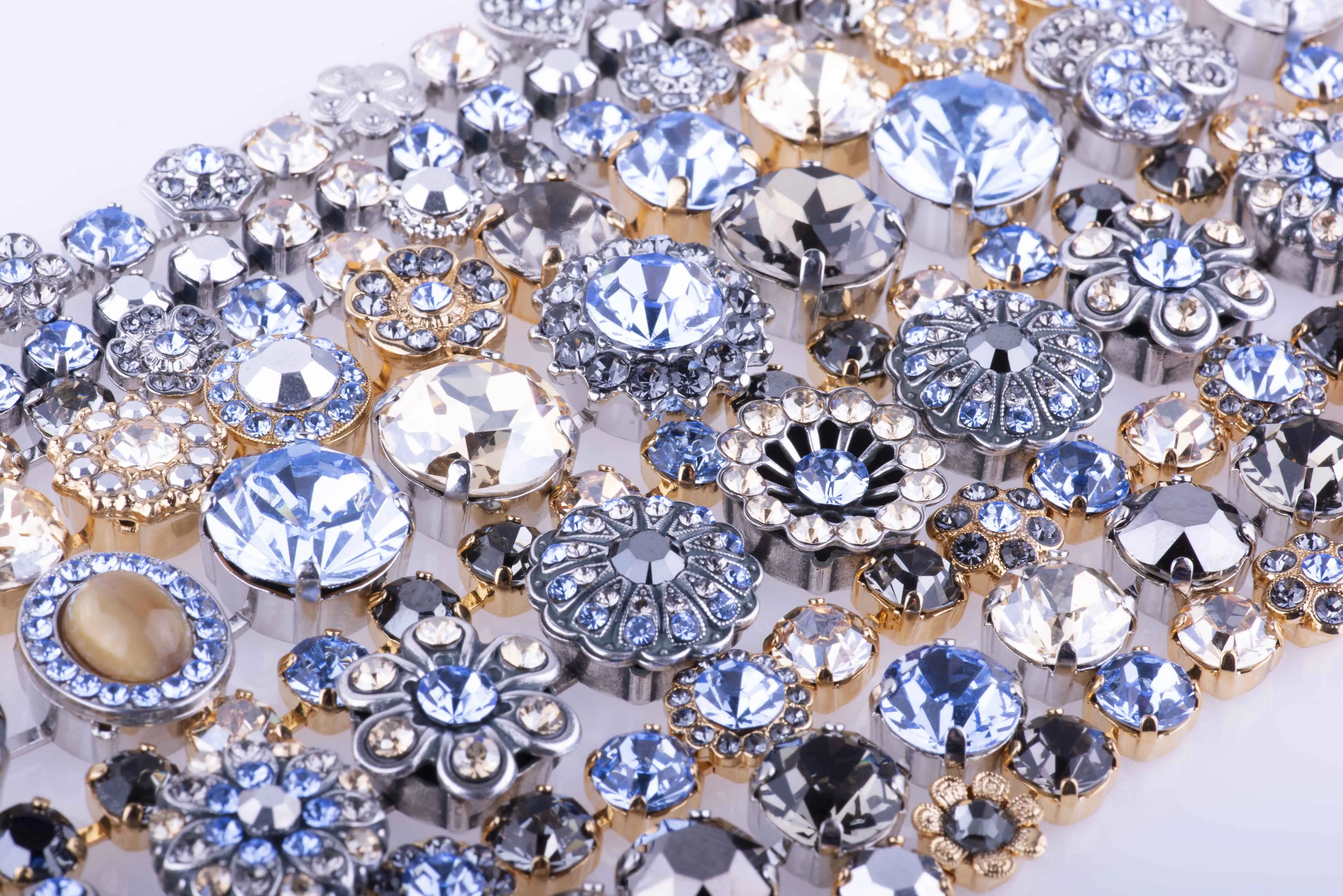 Extra Luxurious Cluster Bracelet in "Morning Mist"