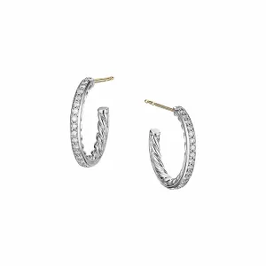 Extra-Small Diamond Hoop Earrings