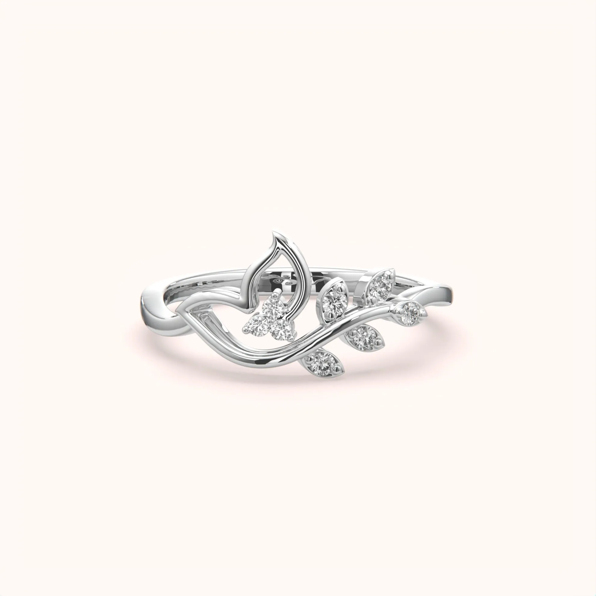 Fashionable Leaf Style Ring