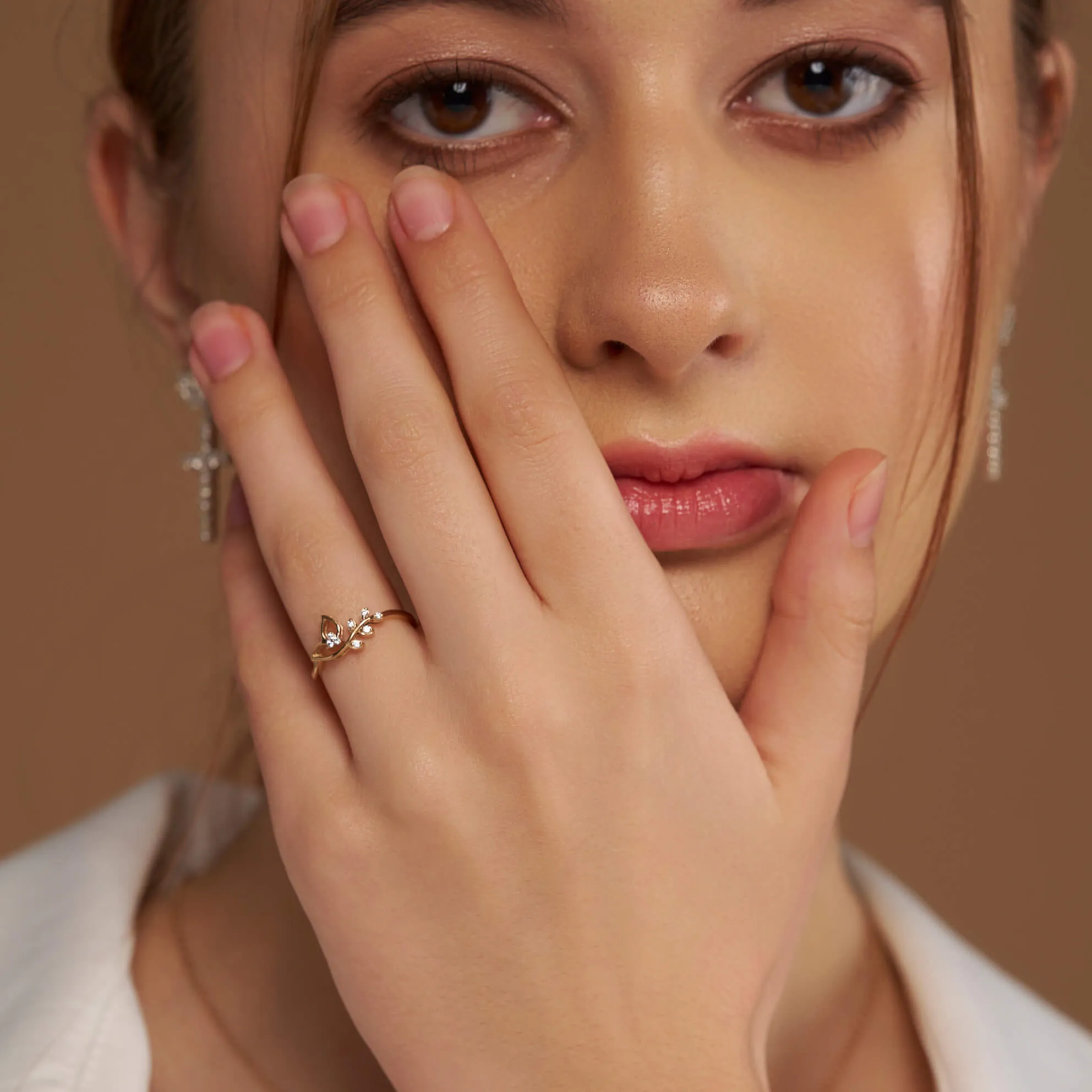 Fashionable Leaf Style Ring