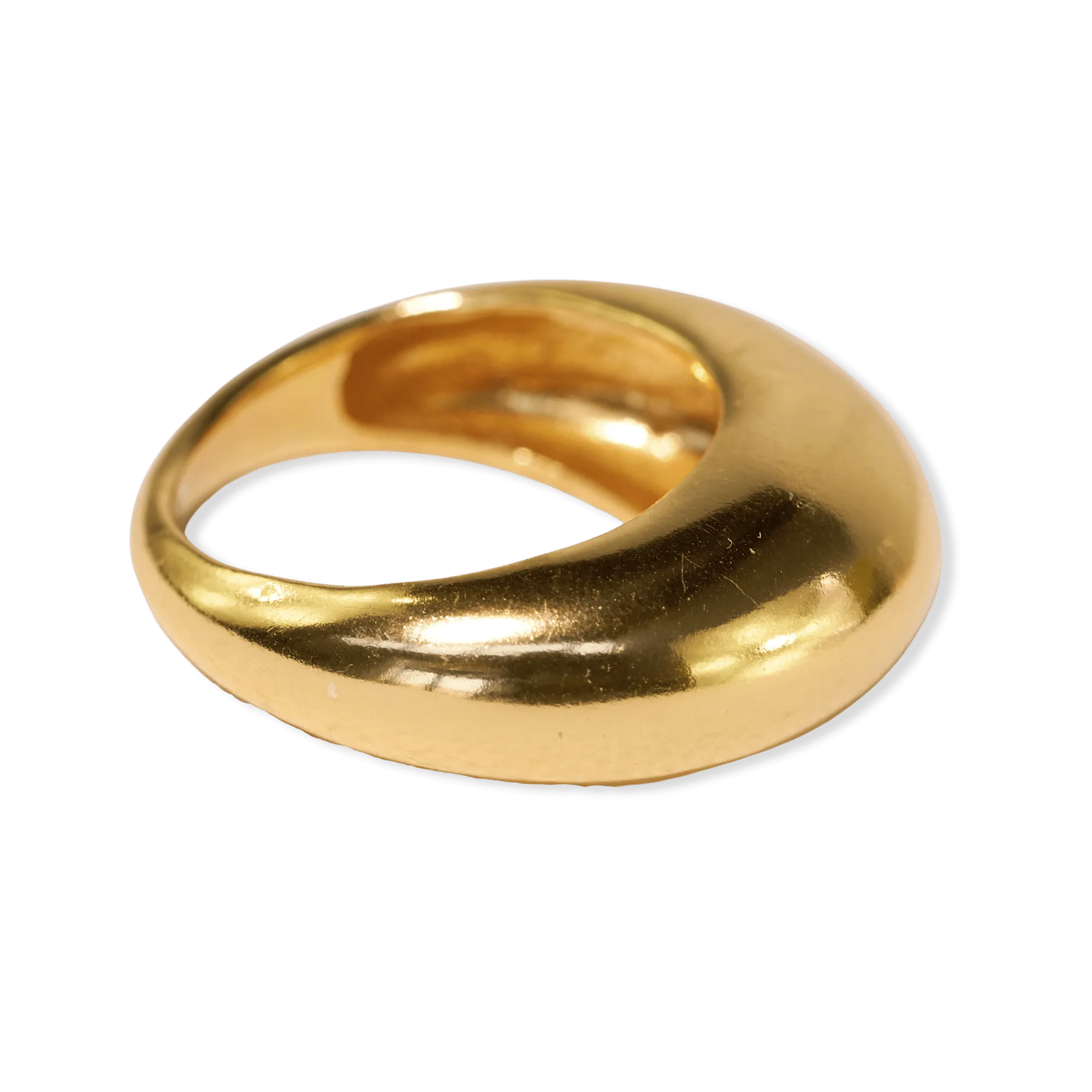 Faye Dome Brass Ring