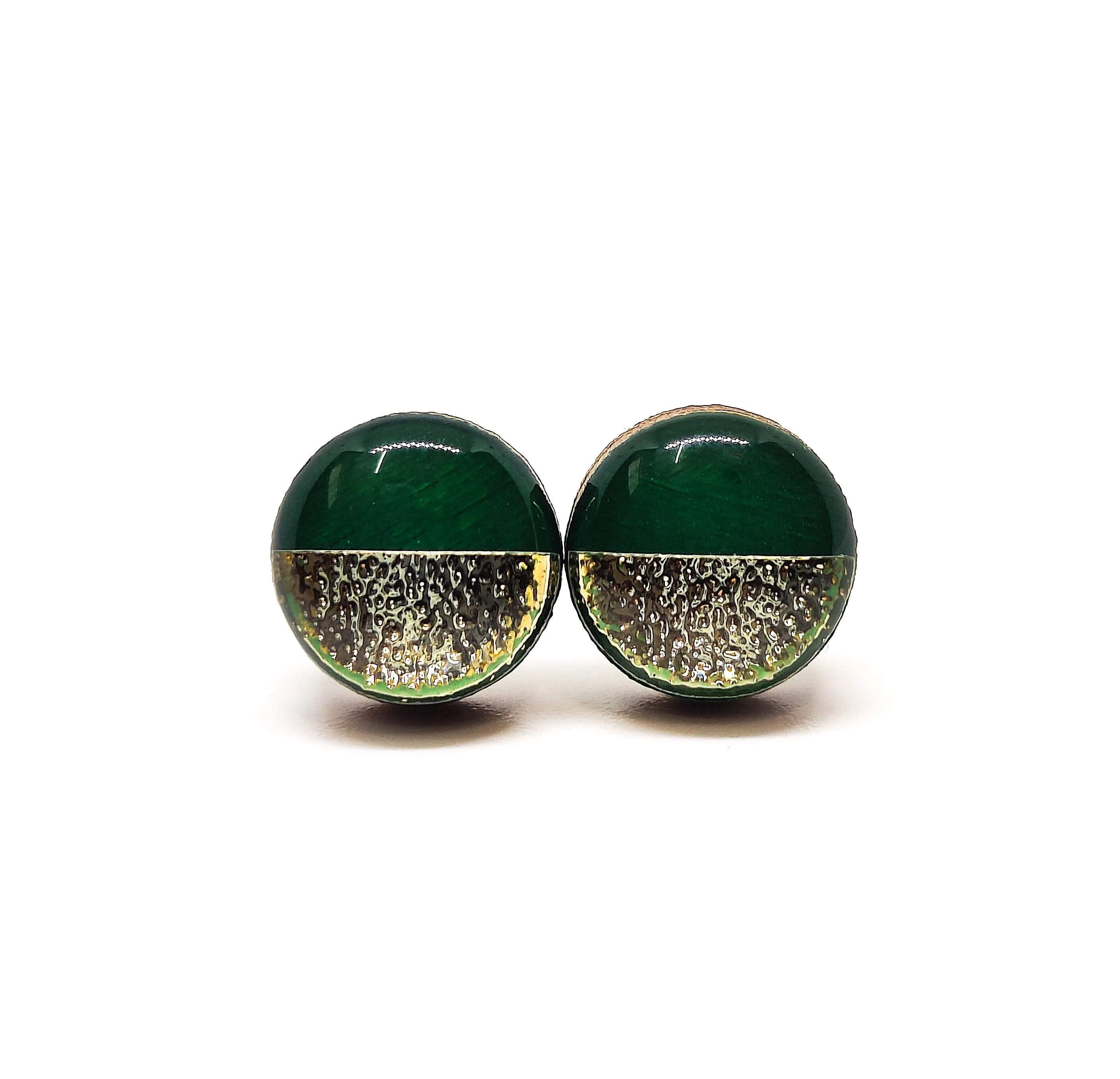 Forest Green and Gold Faux Hammered Metal by Candi Cove Designs