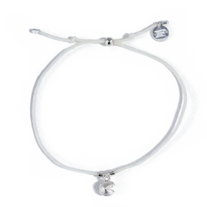 Fortune Cookie Bracelet in Cream/Silver