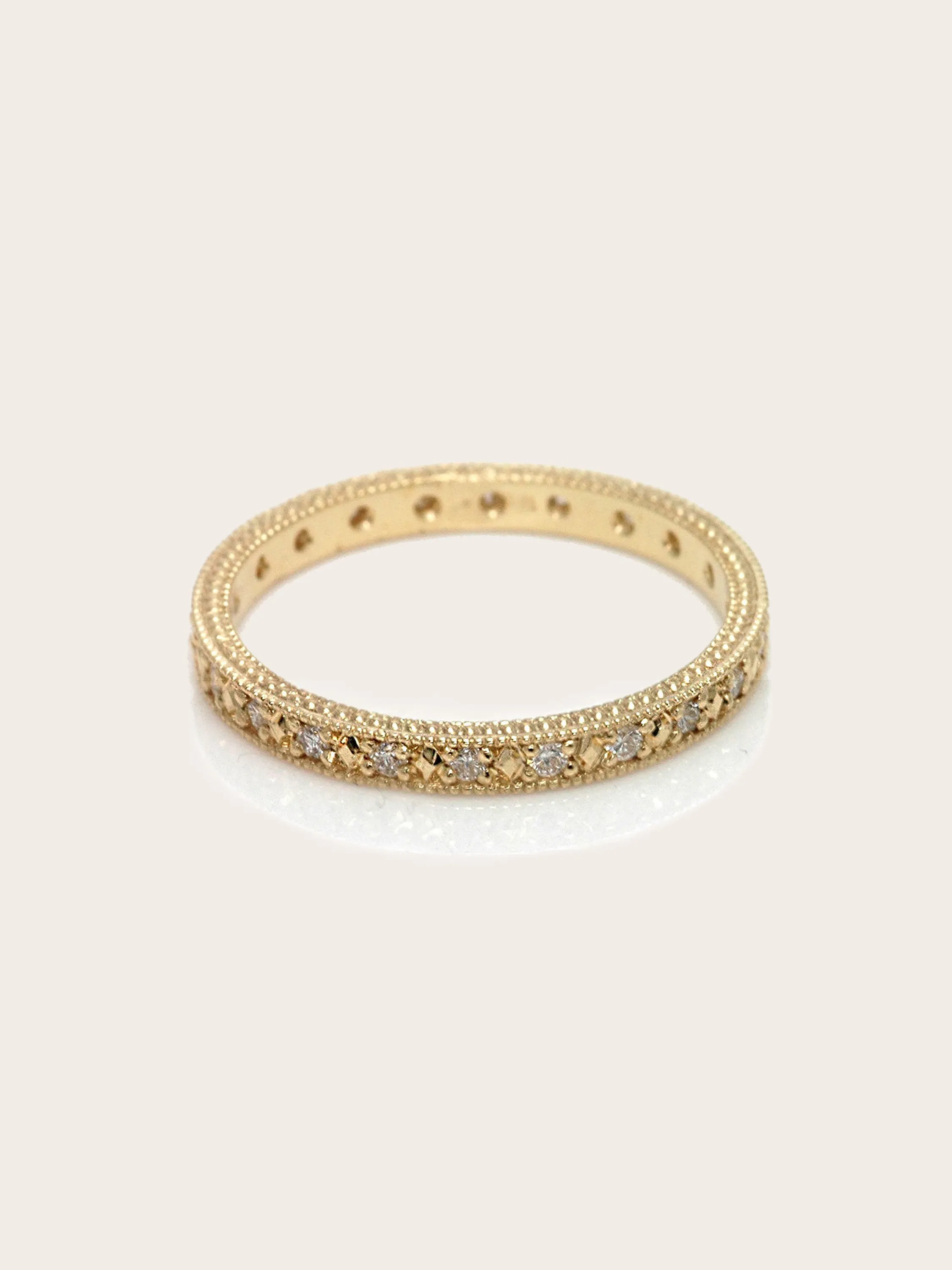 Francis Eternity Band | Pink Sapphire | 9k Gold