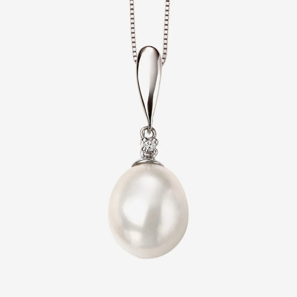 Freshwater Pearl Necklace | 9ct White Gold