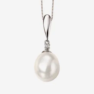 Freshwater Pearl Necklace | 9ct White Gold