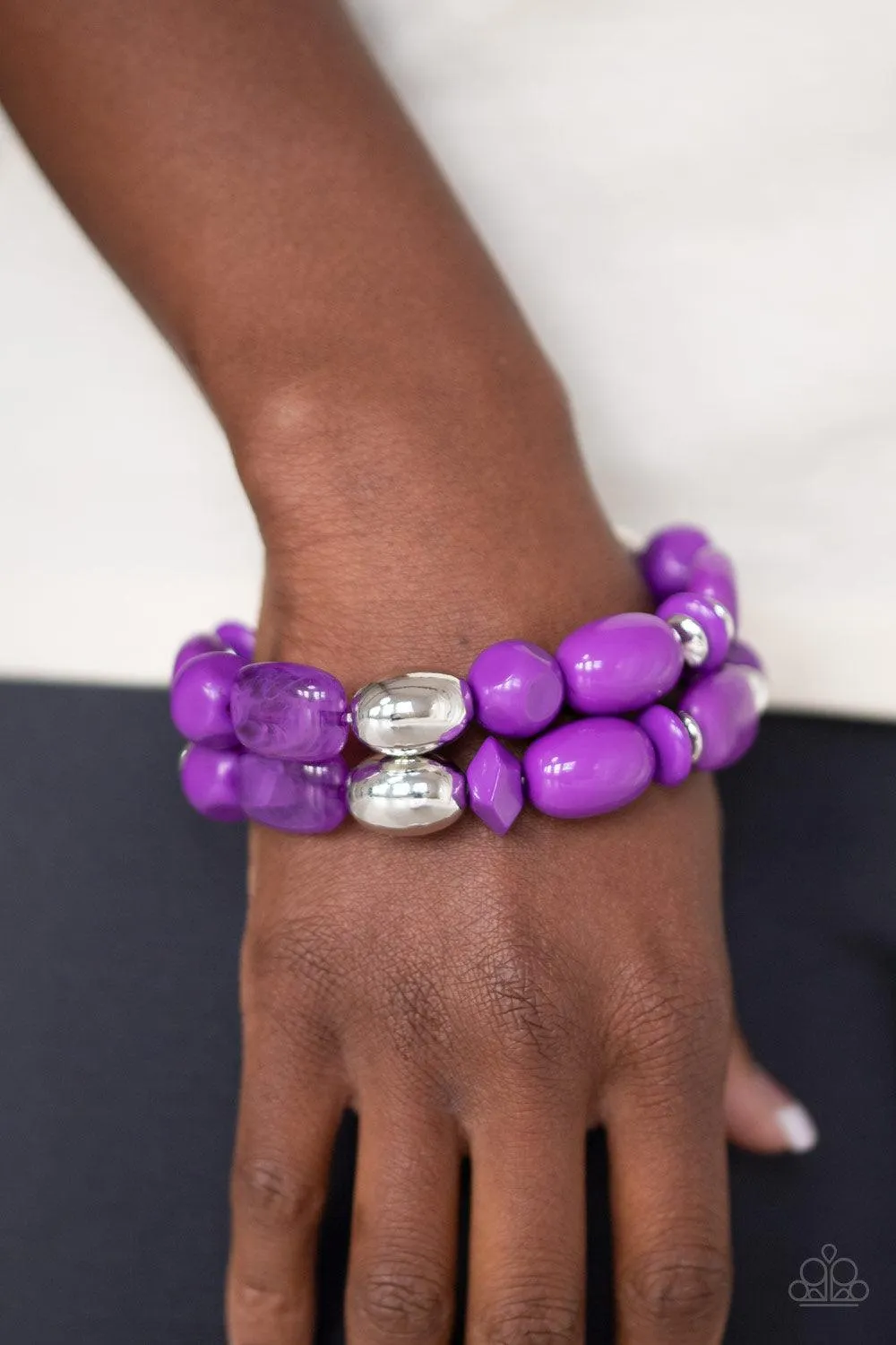 Fruity Flavor-purple Bracelet-Paparazzi
