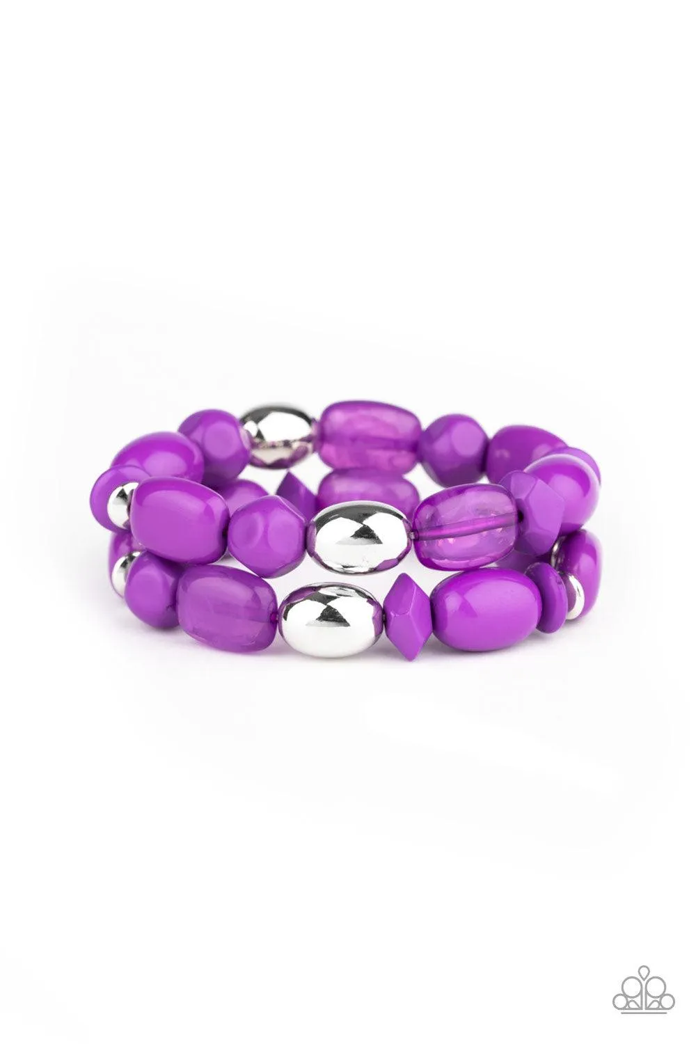 Fruity Flavor-purple Bracelet-Paparazzi