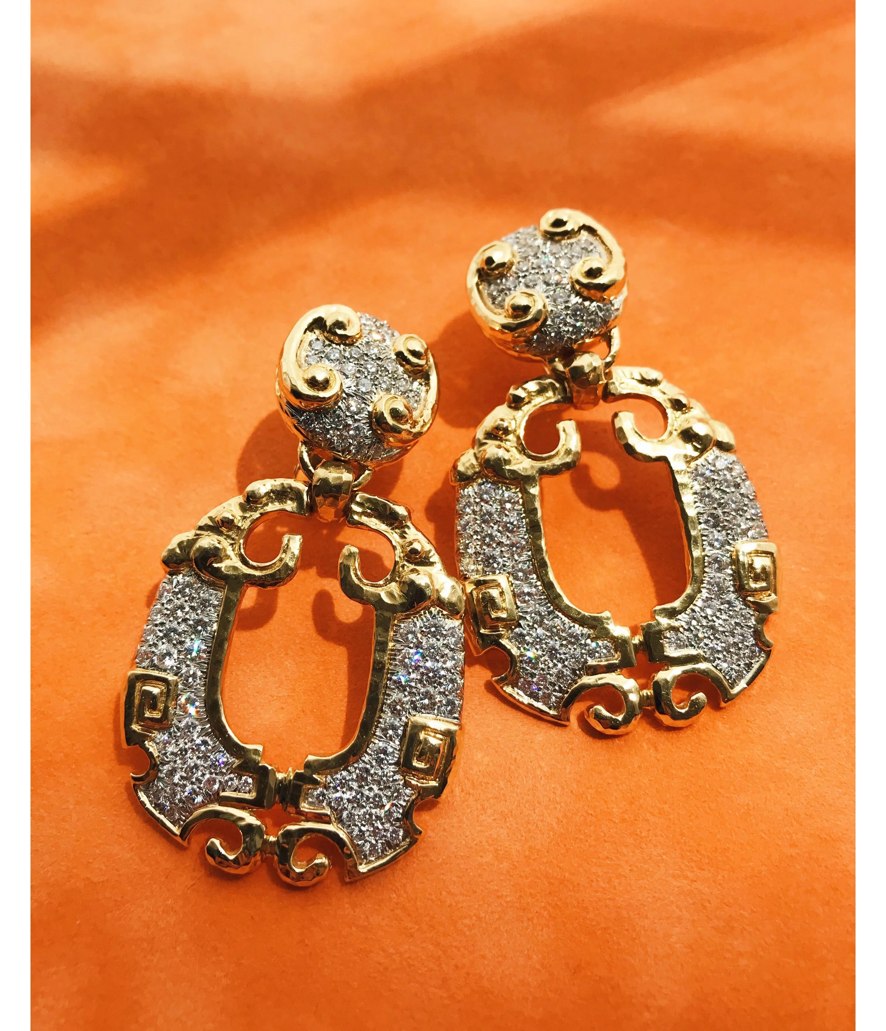 Geometric Lion Earrings