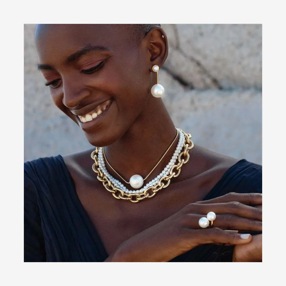 GLOBE EARRINGS MAXI GOLD