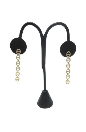 Gold 6 Circle Earring