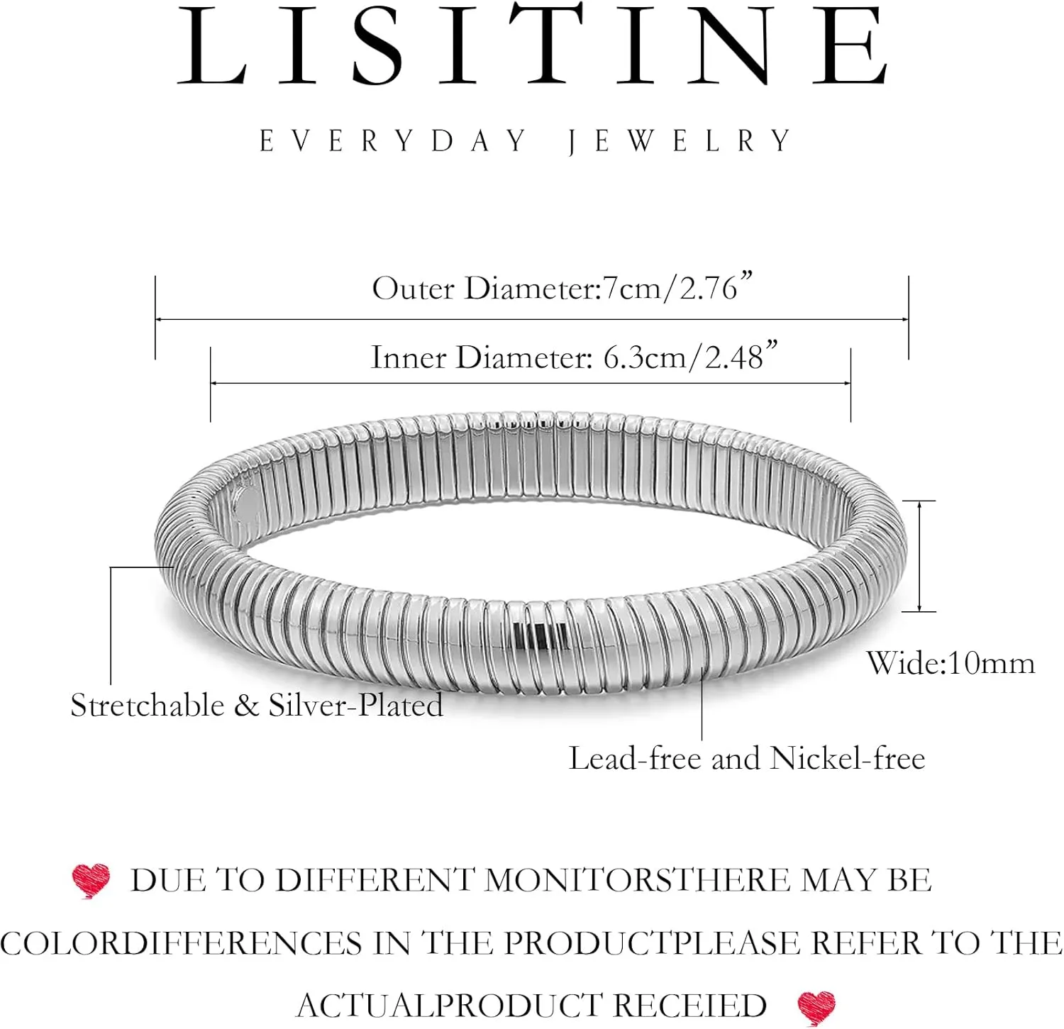 Gold Bangles for Women Chunky Gold Bracelets 18K Gold Plated Stainless Steel Bangles Bracelets Flexible Stretch Bangle Chunky Jewelry for Women