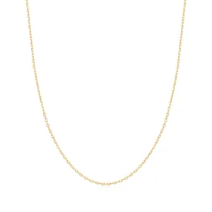Gold Mini Link Charm Chain Necklace